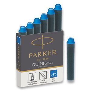 Krátké inkoustové mini bombičky Parker Quink - Inkoustové mini bombičky Parker modré