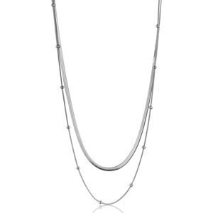 Emily Westwood Dvojitý ocelový náhrdelník Adelyn EWN23094S