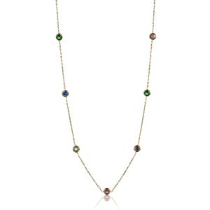 Emily Westwood Pozlacený náhrdelník s barevnými krystaly Phoebe EWN23095G