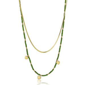 Emily Westwood Pozlacený dvojitý náhrdelník s korálky Diana EWN23071G