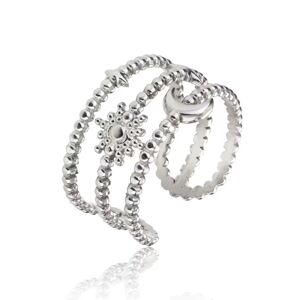 Emily Westwood Stylový otevřený prsten z oceli Anastasia EWR23029S