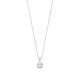 Lotus Silver Elegantní stříbrný náhrdelník s čirými zirkony LP3104-1/1 (řetízek, přívěsek)