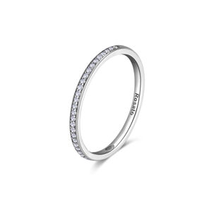 Rosato Minimalistický stříbrný prsten se zirkony Allegra RZA029 54 mm