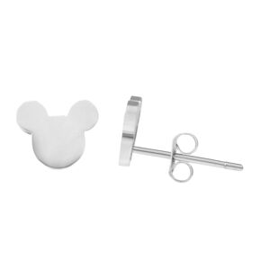 Troli Designové ocelové náušnice Mickey Mouse